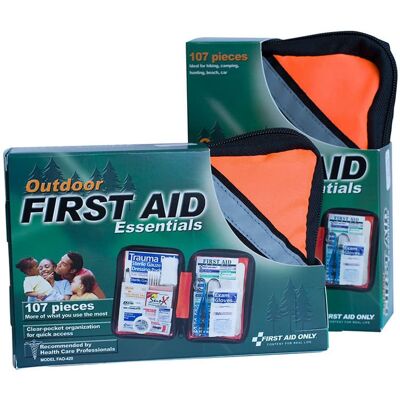 First Aid Only - Outdoor First Aid Kit, 107 Piece, Fabric Case - Orange First Aid Only - Outdoor First Aid Kit, 107 Piece, Fabric Case - Orange