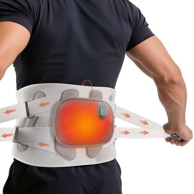 Arboleaf - Lower Back Brace for Pain Relief with Bionic Support, Breathable Mesh, 4 Stays for Home, Work & Sports - Gray Arboleaf - Lower Back Brace for Pain Relief with Bionic Support, Breathable Mesh, 4 Stays for Home, Work & Sports - Gray