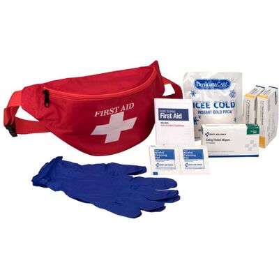 First Aid Only - First Aid Kit Fanny Pack, Fabric Case, 49 Pieces - Multicolored First Aid Only - First Aid Kit Fanny Pack, Fabric Case, 49 Pieces - Multicolored