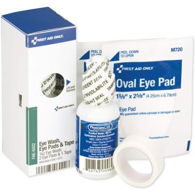 First Aid Only - SmartCompliance Eyewash with Eyepads and Adhesive Tape Refill - White First Aid Only - SmartCompliance Eyewash with Eyepads and Adhesive Tape Refill - White