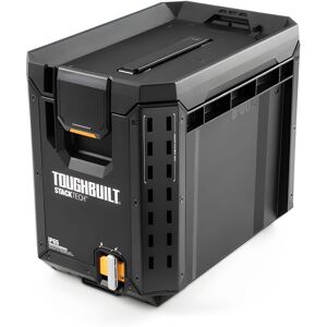 ToughBuilt - StackTech Compact Tool Box Lockable Organizer with Removable Tray - Black ToughBuilt - StackTech Compact Tool Box Lockable Organizer with Removable Tray - Black