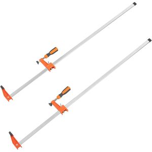 VEVOR - Bar Clamps for Woodworking, 2-Pack 36" Clamp, Quick-Change F Clamp with 600 lbs Load Limit, 2.5" Throat Depth, Cast Iron - VI Orange(Powder Coating) VEVOR - Bar Clamps for Woodworking, 2-Pack 36" Clamp, Quick-Change F Clamp with 600 lbs Load Limit, 2.5" Throat Depth, Cast Iron - VI Orange(Powder Coating)