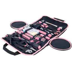 Stalwart - 86PC Tool Set Household Tool Kit with Screwdrivers, Pliers, Wrenches, Clamps, and Bag for the Home, Office, or Car - Pink Stalwart - 86PC Tool Set Household Tool Kit with Screwdrivers, Pliers, Wrenches, Clamps, and Bag for the Home, Office, or Car - Pink