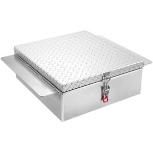 VEVOR - Truck Bed Tool Box,Heavy Duty Aluminum Tool Box with Diamond Plate,Storage Toolbox Chest Organizer Supports up to 220lbs - Silver VEVOR - Truck Bed Tool Box,Heavy Duty Aluminum Tool Box with Diamond Plate,Storage Toolbox Chest Organizer Supports up to 220lbs - Silver