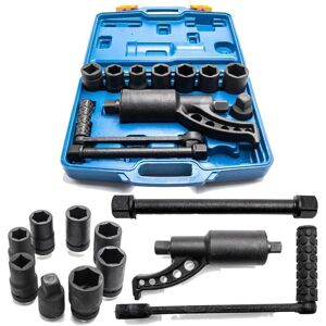 Winado - Heavy Duty Torque Multiplier Set Sturdy Wrench Lug Nut Lugnut Remover with Plastic Box, 8 Sockets, Rocking Bar, Long Bar - Blue Winado - Heavy Duty Torque Multiplier Set Sturdy Wrench Lug Nut Lugnut Remover with Plastic Box, 8 Sockets, Rocking Bar, Long Bar - Blue