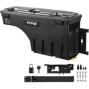 VEVOR - Pickup Bed Tool Box, Secure Lid, Weather-Resistant ABS, Wheel Arch Storage 6.6 Gal/20 L with Combination Lock - Black VEVOR - Pickup Bed Tool Box, Secure Lid, Weather-Resistant ABS, Wheel Arch Storage 6.6 Gal/20 L with Combination Lock - Black