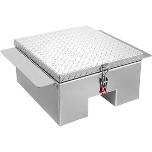VEVOR - Truck Bed Tool Box,Heavy Duty Aluminum Tool Box with Diamond Plate,Storage Toolbox Chest Organizer Supports up to 220lbs - Silver VEVOR - Truck Bed Tool Box,Heavy Duty Aluminum Tool Box with Diamond Plate,Storage Toolbox Chest Organizer Supports up to 220lbs - Silver