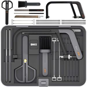 Topteng - 15-in-1 Multi-Blade Hand Saw Set with 12" & 6" Saws - for Wood, Metal, Glass, PVC, Ergonomic Grip, Organized Storage Box Topteng - 15-in-1 Multi-Blade Hand Saw Set with 12" & 6" Saws - for Wood, Metal, Glass, PVC, Ergonomic Grip, Organized Storage Box