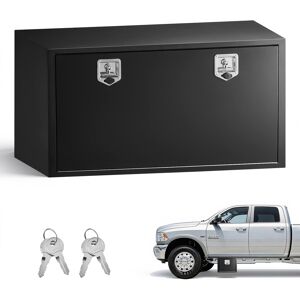 VEVOR - Underbody Truck Tool Box, 48 x 24 x 24 Inch Heavy Duty Steel Trailer Storage Box with Lock & Keys, Waterproof Trailer - Black VEVOR - Underbody Truck Tool Box, 48 x 24 x 24 Inch Heavy Duty Steel Trailer Storage Box with Lock & Keys, Waterproof Trailer - Black