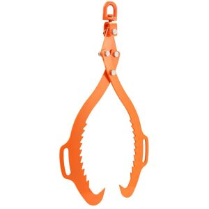 VEVOR - 32in Log Lifting Tongs, 2-Claw Log Tongs, Heavy Duty Steel Log Grapple, 1543LBS Lifting Capacity, Swivel Log Graper - Orange VEVOR - 32in Log Lifting Tongs, 2-Claw Log Tongs, Heavy Duty Steel Log Grapple, 1543LBS Lifting Capacity, Swivel Log Graper - Orange