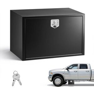 VEVOR - Underbody Truck Tool Box, 36 x 24 x 24 Inch Heavy Duty Steel Trailer Storage Box with Lock & Keys, Waterproof Trailer - Black VEVOR - Underbody Truck Tool Box, 36 x 24 x 24 Inch Heavy Duty Steel Trailer Storage Box with Lock & Keys, Waterproof Trailer - Black