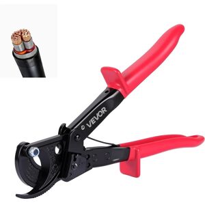 VEVOR - Ratcheting Cable Cutter, Spring Steel Blades with PVC-Coated Handles, Quick-Release Button, Heavy Duty Ratchet Cable - Black + Red (Handle Cover) VEVOR - Ratcheting Cable Cutter, Spring Steel Blades with PVC-Coated Handles, Quick-Release Button, Heavy Duty Ratchet Cable - Black + Red (Handle Cover)