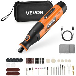 VEVOR - 73-Piece Cordless Rotary Tool Kit, DC4V Portable Mini Power Rotary Tool,5-Level Speed 7000-20000 RPM Multi-Purpose Tools - Orange + Black VEVOR - 73-Piece Cordless Rotary Tool Kit, DC4V Portable Mini Power Rotary Tool,5-Level Speed 7000-20000 RPM Multi-Purpose Tools - Orange + Black