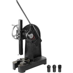 VEVOR - Arbor Press, 3 Ton Ratchet Type Arbor Press, Ratchet Leverage Arbor Press with Handwheel, 12.2" Maximum Height - Black VEVOR - Arbor Press, 3 Ton Ratchet Type Arbor Press, Ratchet Leverage Arbor Press with Handwheel, 12.2" Maximum Height - Black