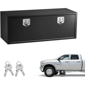 VEVOR - Underbody Truck Tool Box, 48 x 18 x 18 Inch Heavy Duty Steel Trailer Storage Box with Lock & Keys, Waterproof Trailer - Black VEVOR - Underbody Truck Tool Box, 48 x 18 x 18 Inch Heavy Duty Steel Trailer Storage Box with Lock & Keys, Waterproof Trailer - Black