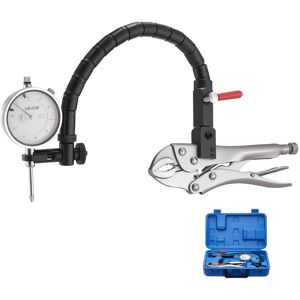 VEVOR - Dial Test Indicator with 360-Degree Flexible Arm and 360-Degree Locking Pliers, 0.001 inch Accuracy, 0-1 inch Range - White+Sliver+Black VEVOR - Dial Test Indicator with 360-Degree Flexible Arm and 360-Degree Locking Pliers, 0.001 inch Accuracy, 0-1 inch Range - White+Sliver+Black