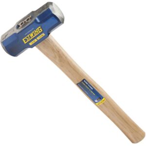 Estwing - 4 Pound Head Hard Face Stake Sledge Hammer with 16 Inch Hickory Handle - Blue, Natural Estwing - 4 Pound Head Hard Face Stake Sledge Hammer with 16 Inch Hickory Handle - Blue, Natural