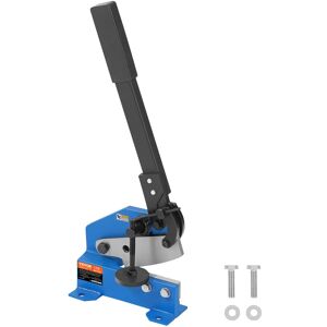 VEVOR - 5" Manual Hand Plate Shear for Metal Sheet Processing, HS-5 Benchtop Cutter with Q235 Material - Blue VEVOR - 5" Manual Hand Plate Shear for Metal Sheet Processing, HS-5 Benchtop Cutter with Q235 Material - Blue