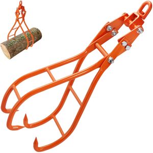 VEVOR - Timber Claw Hook, 36 inch 4 Claw Log Grapple for Logging Tongs, Swivel Steel Log Lifting Tongs - Orange VEVOR - Timber Claw Hook, 36 inch 4 Claw Log Grapple for Logging Tongs, Swivel Steel Log Lifting Tongs - Orange
