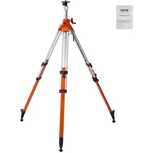 VEVOR - Laser Level Tripod Stand, 5/8"-11 Thread Mount, 45.07-114.37 inch Height Adjustment Heavy Duty Survey Tripod - Aluminum Natural Color VEVOR - Laser Level Tripod Stand, 5/8"-11 Thread Mount, 45.07-114.37 inch Height Adjustment Heavy Duty Survey Tripod - Aluminum Natural Color
