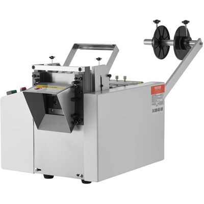 VEVOR - Auto Heat-Shrink Tube Cutter, Cable Pipe Cutting Machine with 1mm-85mm Cutting Width, 0.1mm-99999.9mm Length - Silver VEVOR - Auto Heat-Shrink Tube Cutter, Cable Pipe Cutting Machine with 1mm-85mm Cutting Width, 0.1mm-99999.9mm Length - Silver