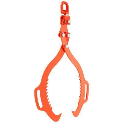 VEVOR - 28in Log Lifting Tongs, 2-Claw Log Tongs, Heavy Duty Steel Log Grapple, 1100LBS Lifting Capacity, Swivel Log Graper - Orange VEVOR - 28in Log Lifting Tongs, 2-Claw Log Tongs, Heavy Duty Steel Log Grapple, 1100LBS Lifting Capacity, Swivel Log Graper - Orange