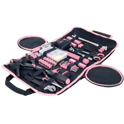 Stalwart - 86PC Tool Set Household Tool Kit with Screwdrivers, Pliers, Wrenches, Clamps, and Bag for the Home, Office, or Car - Pink Stalwart - 86PC Tool Set Household Tool Kit with Screwdrivers, Pliers, Wrenches, Clamps, and Bag for the Home, Office, or Car - Pink