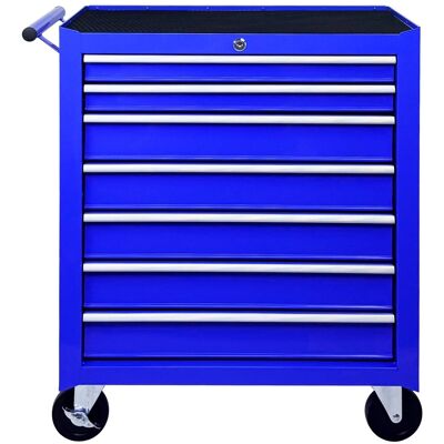 Boyel Living - BLUE Rolling Tool Chest with 7-Drawer Tool Box with Wheels Multifunctional Tool Cart Boyel Living - BLUE Rolling Tool Chest with 7-Drawer Tool Box with Wheels Multifunctional Tool Cart