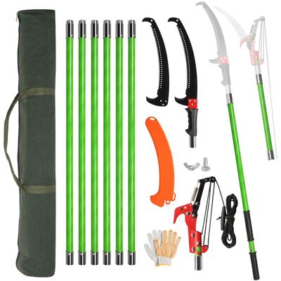 Winado - 26 FT Tree Pole Pruner Manual Branches Trimmer Tree Branch Garden Tools Loppers Hand Pole Saws Extendable Height Winado - 26 FT Tree Pole Pruner Manual Branches Trimmer Tree Branch Garden Tools Loppers Hand Pole Saws Extendable Height