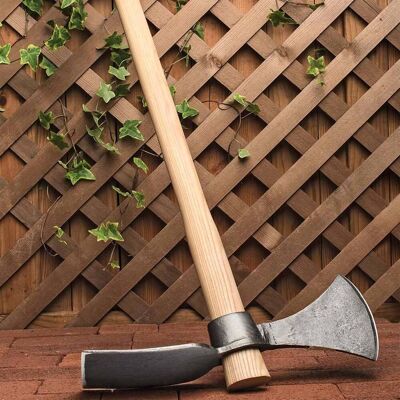 Kings County Tools - Cutter Mattock Digging Tool 42” Garden Hoe and Hand Pick Axe Splitting Hatchet with Steel Blades and Wood Handle Kings County Tools - Cutter Mattock Digging Tool 42” Garden Hoe and Hand Pick Axe Splitting Hatchet with Steel Blades and Wood Handle