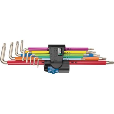 Wera - 3967/9 TX SXL Multicolour HF Stainless 1 L-Key Set, 9 Pieces - Multi Wera - 3967/9 TX SXL Multicolour HF Stainless 1 L-Key Set, 9 Pieces - Multi
