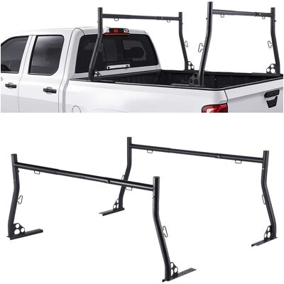 VEVOR - Truck Ladder Rack, 49-73 in Width, Extendable Universal Cargo Rack, Heavy Duty Steel - Black VEVOR - Truck Ladder Rack, 49-73 in Width, Extendable Universal Cargo Rack, Heavy Duty Steel - Black