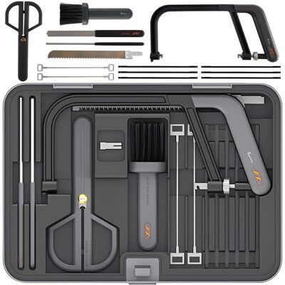 Topteng - 15-in-1 Multi-Blade Hand Saw Set with 12" & 6" Saws - for Wood, Metal, Glass, PVC, Ergonomic Grip, Organized Storage Box Topteng - 15-in-1 Multi-Blade Hand Saw Set with 12" & 6" Saws - for Wood, Metal, Glass, PVC, Ergonomic Grip, Organized Storage Box
