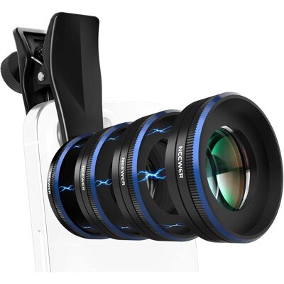 Neewer - Phone Macro Lens Kit, 4-Pack Magnetic, 17mm Clamp Neewer - Phone Macro Lens Kit, 4-Pack Magnetic, 17mm Clamp