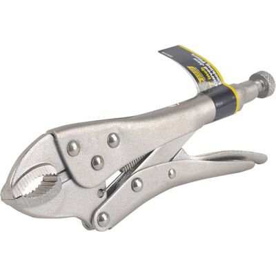 Steel Grip - 7 in. Drop Forged Steel Curved Locking Pliers Steel Grip - 7 in. Drop Forged Steel Curved Locking Pliers