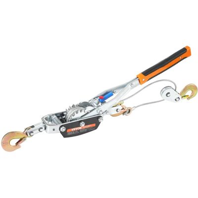 VEVOR - Come Along Winch, 5 Ton (11,023 lbs) Pulling Capacity, 11.5 ft Steel Cable, 3 Hooks, Heavy Duty Ratchet Power Puller - Silver VEVOR - Come Along Winch, 5 Ton (11,023 lbs) Pulling Capacity, 11.5 ft Steel Cable, 3 Hooks, Heavy Duty Ratchet Power Puller - Silver