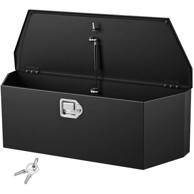 VEVOR - Trailer Tongue Box, 36"x12.3"x12" Steel Trailer Tongue Tool Box, Heavy Duty Storage Organizer with Lock and Keys - Black VEVOR - Trailer Tongue Box, 36"x12.3"x12" Steel Trailer Tongue Tool Box, Heavy Duty Storage Organizer with Lock and Keys - Black