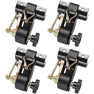 VEVOR - Ladder Rack Ratchet Straps, 1.87-2 Round Tube Mount, 1.5 in Wide x 7.4 ft Long Ladder Rack Straps - Black VEVOR - Ladder Rack Ratchet Straps, 1.87-2 Round Tube Mount, 1.5 in Wide x 7.4 ft Long Ladder Rack Straps - Black