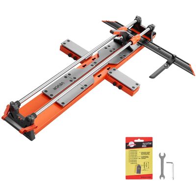 VEVOR - 47.2-Inch Manual Tile Cutter, Upgraded Sliding Head Cutting Tool with Spring-Loaded Base, Angle Fence - Silver;Black;Orange VEVOR - 47.2-Inch Manual Tile Cutter, Upgraded Sliding Head Cutting Tool with Spring-Loaded Base, Angle Fence - Silver;Black;Orange