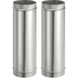 Unique Bargains - 6 x 20 Inch Round Dryer Duct, 2pcs Galvanized Steel Crimped Straight Air Vent Duct Extension Coupler Pipe Adapter - Silver Unique Bargains - 6 x 20 Inch Round Dryer Duct, 2pcs Galvanized Steel Crimped Straight Air Vent Duct Extension Coupler Pipe Adapter - Silver