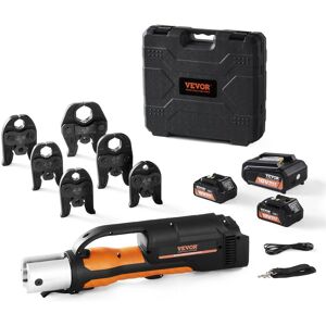 VEVOR - 18V Electric Pipe Crimping Tool for 1/2" to 2" Stainless Steel, Copper, PEX Pipes, Press Tool Kit - Black;orange VEVOR - 18V Electric Pipe Crimping Tool for 1/2" to 2" Stainless Steel, Copper, PEX Pipes, Press Tool Kit - Black;orange