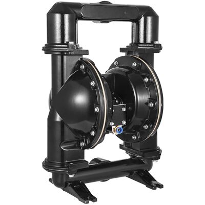 VEVOR - Air-Operated Double Diaphragm Pump, 2 inch Inlet & Outlet, Aluminum Alloy Body, 75 GPM & Max 120PSI - Black VEVOR - Air-Operated Double Diaphragm Pump, 2 inch Inlet & Outlet, Aluminum Alloy Body, 75 GPM & Max 120PSI - Black