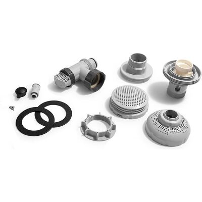 Intex - Above Ground Swimming Pool Inlet Air Water Jet Replacement Part Kit - Gray Intex - Above Ground Swimming Pool Inlet Air Water Jet Replacement Part Kit - Gray