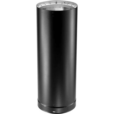DuraVent - 8DVL-48 DVL Galvanized Steel Double Wall Stove Pipe, 8 x 48 Inch, Black DuraVent - 8DVL-48 DVL Galvanized Steel Double Wall Stove Pipe, 8 x 48 Inch, Black