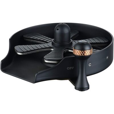 Boyel Living 5 in. Stainless Steel Glass Rinser with Hot and Cold Water Supply Hoses and T-shaped 3 way Connectors Boyel Living 5 in. Stainless Steel Glass Rinser with Hot and Cold Water Supply Hoses and T-shaped 3 way Connectors