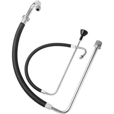 VEVOR - Suction Hose Tube and Reflux Line Sets, Aluminum Alloy an Rubber Suction Hose and Reflux Line Set, Paint Sprayers Tool - Silver and black VEVOR - Suction Hose Tube and Reflux Line Sets, Aluminum Alloy an Rubber Suction Hose and Reflux Line Set, Paint Sprayers Tool - Silver and black