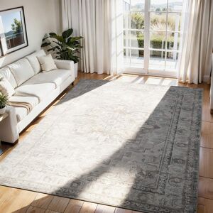 RYHNUYNE - 8x10 Area Rug Washable Rug,Modern Abstract Soft Non-Slip Rug Carpet for Bedroom Dining Nursery Home Office(Grayish Pink) - gray-pink RYHNUYNE - 8x10 Area Rug Washable Rug,Modern Abstract Soft Non-Slip Rug Carpet for Bedroom Dining Nursery Home Office(Grayish Pink) - gray-pink