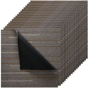 VEVOR - Carpet Tiles Reusable 24x24in, 24 PCS Modular Carpet Square Rug, Commercial Floor Soft Padded for Seamless Cover 96sq.ft - Dark Brown VEVOR - Carpet Tiles Reusable 24x24in, 24 PCS Modular Carpet Square Rug, Commercial Floor Soft Padded for Seamless Cover 96sq.ft - Dark Brown