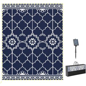 Outsunny - Outdoor Rug Carpet with LED Lights - Dark blue Outsunny - Outdoor Rug Carpet with LED Lights - Dark blue