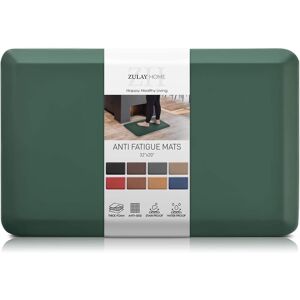 Zulay Kitchen - Zulay Home Large 20 x 32 Inch Anti Fatigue Floor Mat - 3/4 Inch Thick Cushioned Kitchen Mats for Standing - Green Zulay Kitchen - Zulay Home Large 20 x 32 Inch Anti Fatigue Floor Mat - 3/4 Inch Thick Cushioned Kitchen Mats for Standing - Green